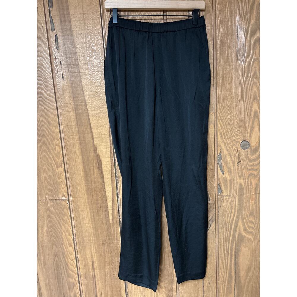 Lafayette 148 New York Black Pull On Dress Minimalist Lightweight Pants Size S - Picture 3 of 6